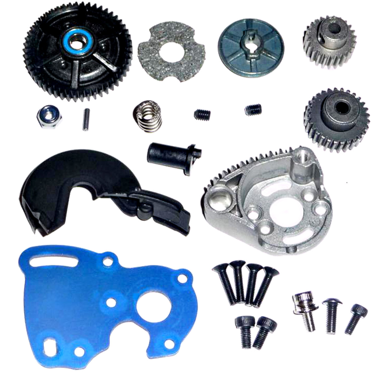 Traxxas 1/16 ERevo VXL 50T SPUR 28, 23T PINION GEARS SLIPPER MOTOR